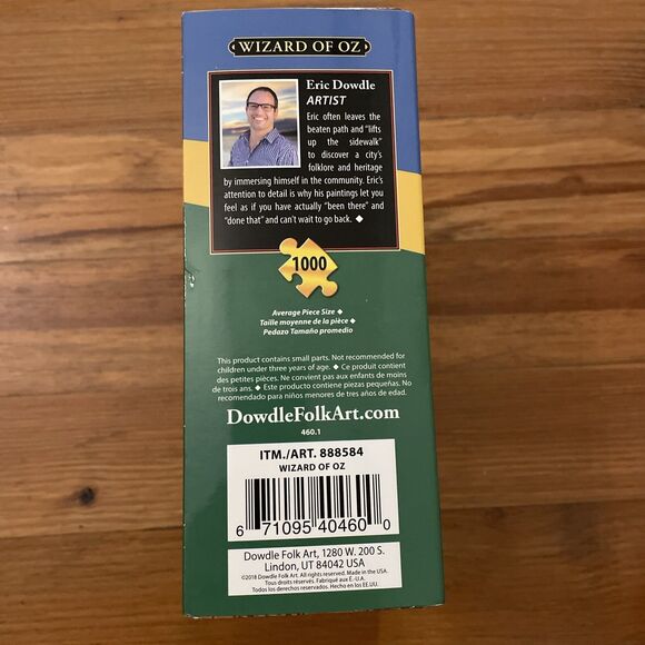 Wizard of Oz Dowdle 1000 Piece Jigsaw Puzzle 19 1/4" x 26 5/8" NEW - Picture 4 of 8